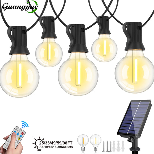G40 Outdoor Solar String Light Garland LED Solar String Lights