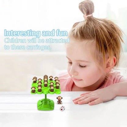 Creative Balancing Tree Toy Digital Monkey Balance Scale