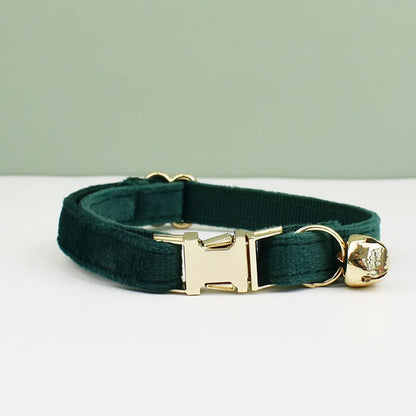Velvet Cat Collar Bowknot Personalized Collar