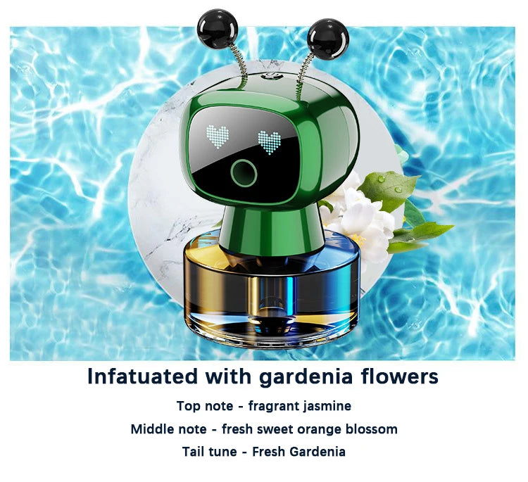 Smart Car Air Freshener AI Rechargeable Car Aroma Diffuser