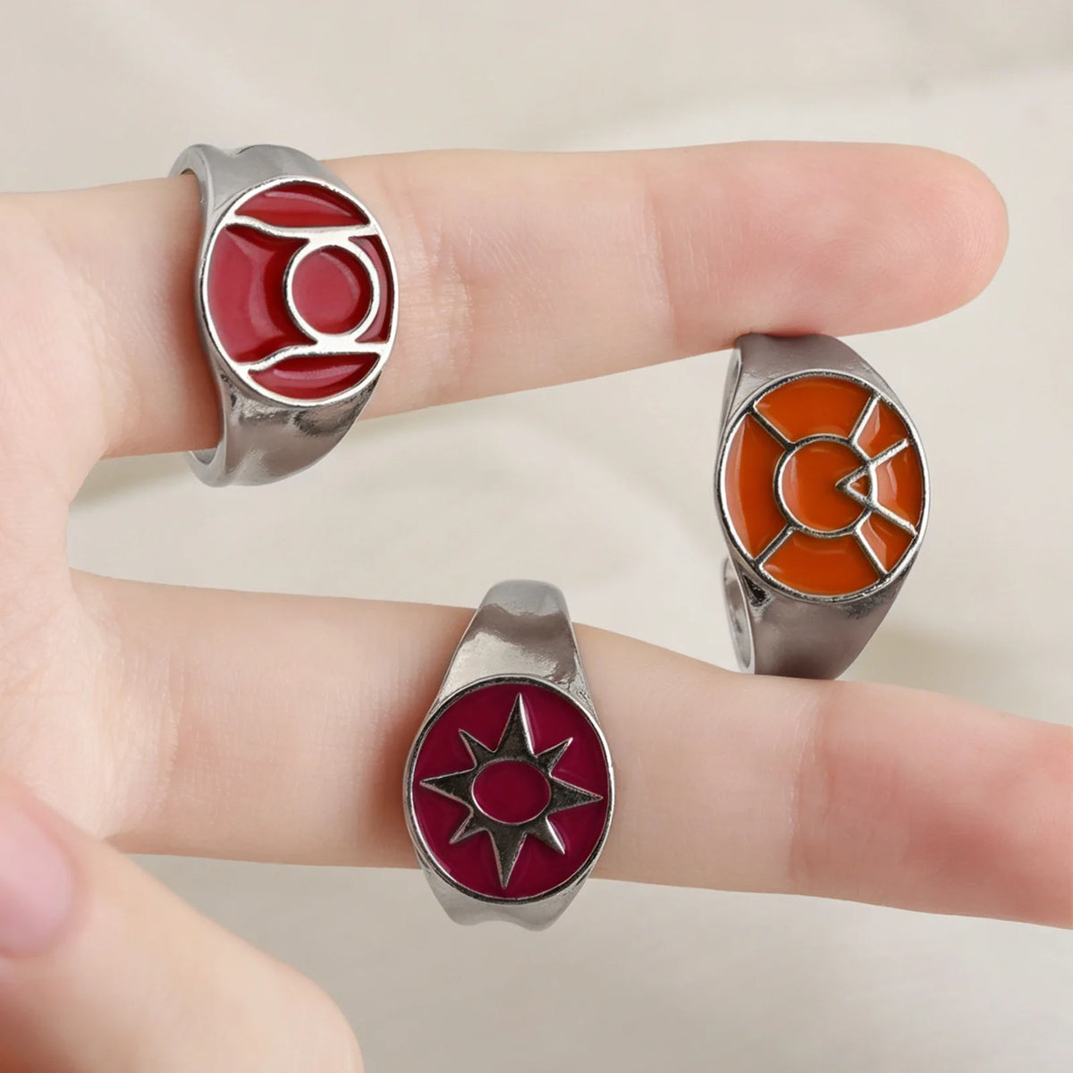 New Fashion Movie ring For Women Men Adjustable Open Cuff