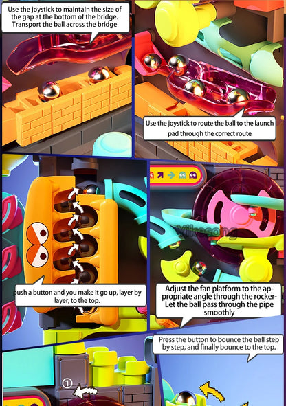 Educational Montessori Toy Multi-Layer Track Adventure Game