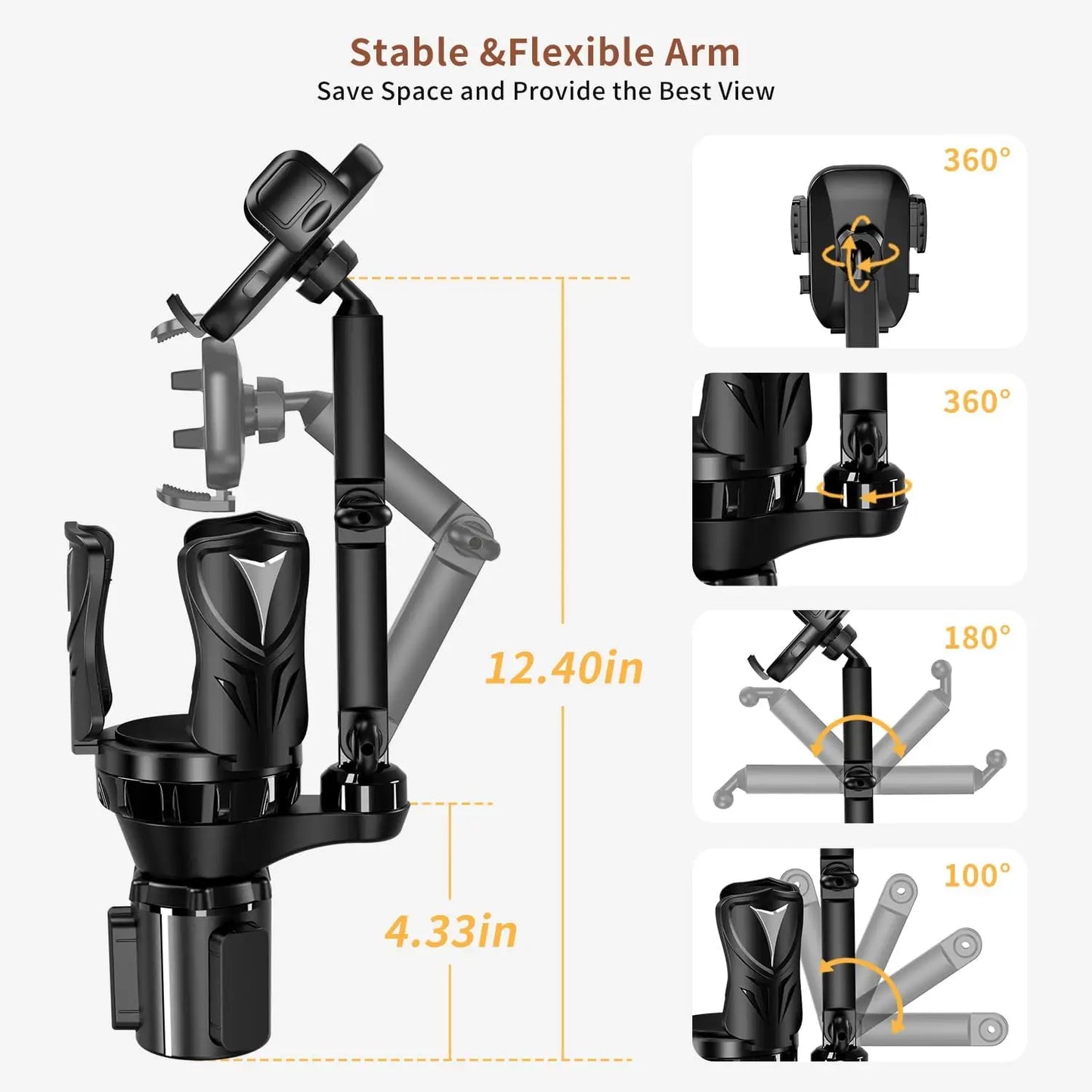 Car Phone Holders Adjustable Car Cup Holder Expander