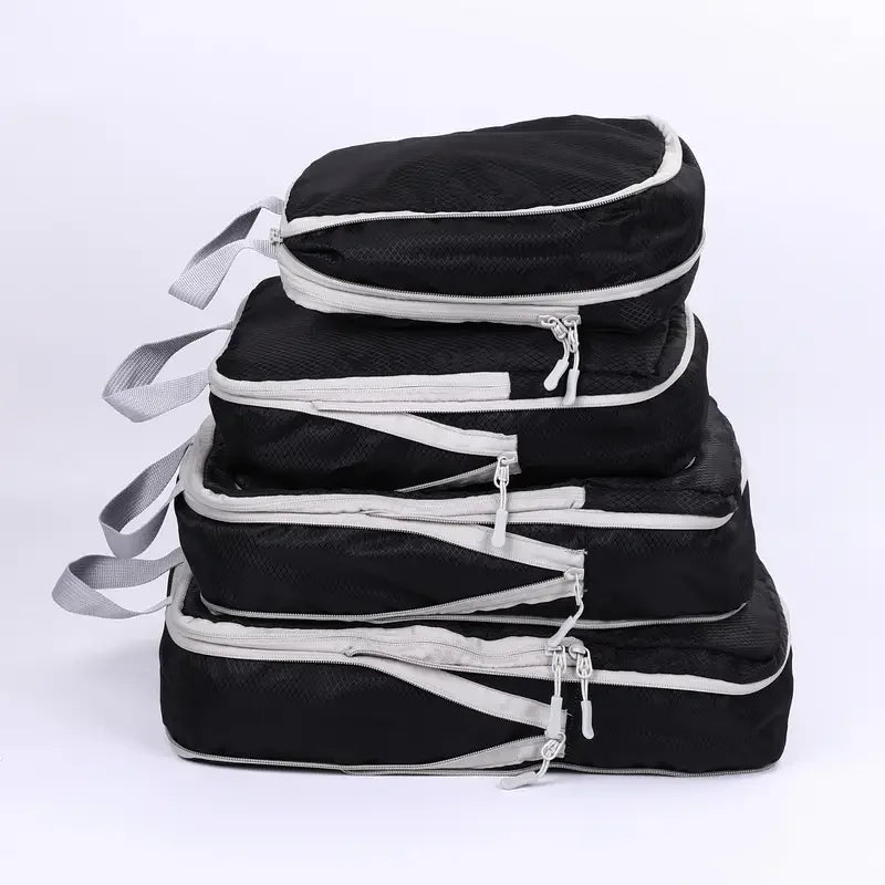 Travel Compression Packing Cubes Suitcase  Organizer Set