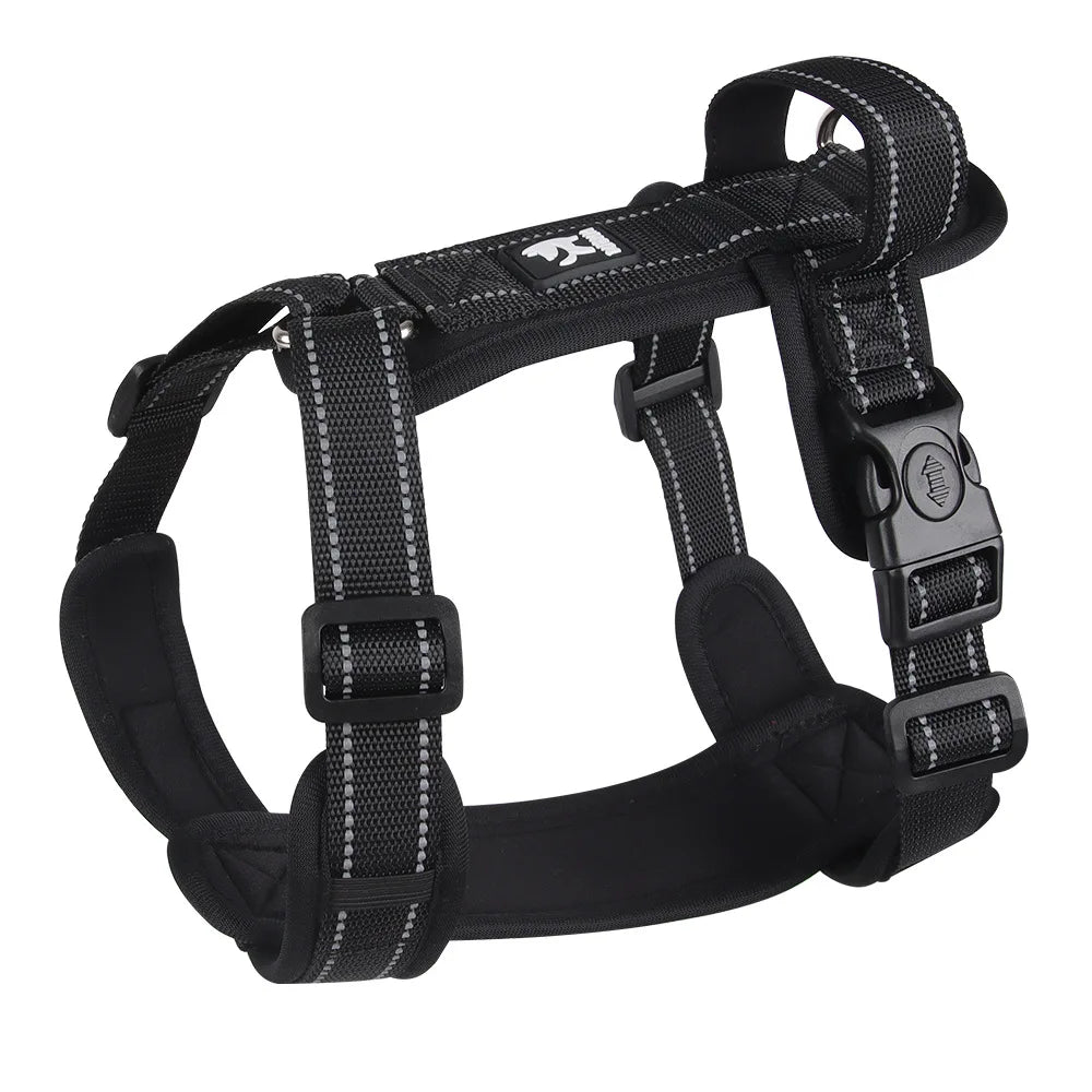 New Pet Harness Reflective With Handle Easy Control