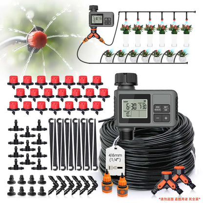 Garden LCD Button Timer Irrigation Set