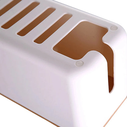 Wooden Cable Storage Box Power Line Storage Case