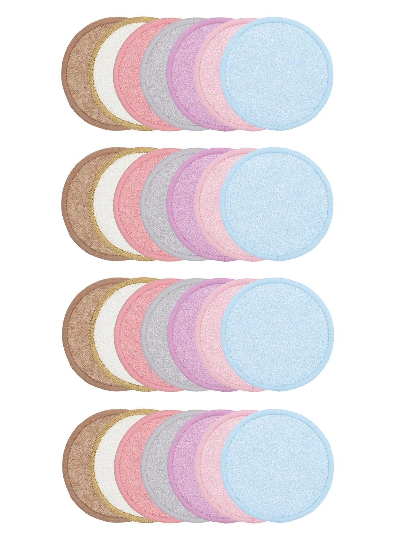 Bamboo Fiber Makeup Remover Pads Face Cleanser