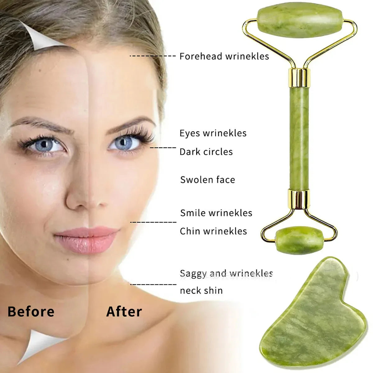 Gua Sha Natural Stone Gowoman Gua Sha Facial Stone
