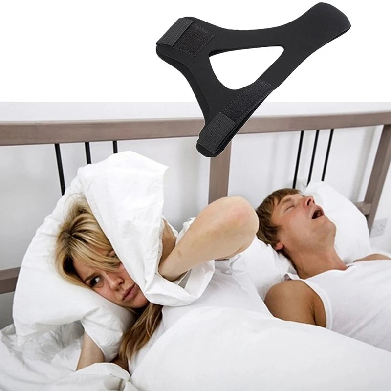 Adjustable Anti Snoring Strap Snore Relieve For Sleep