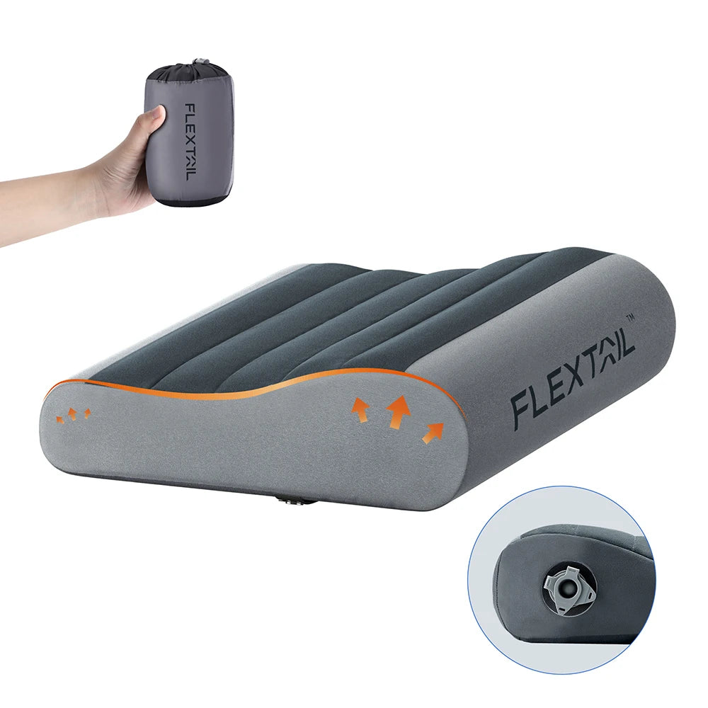 Inflatable Camping Pillow, Ergonomic Pillow