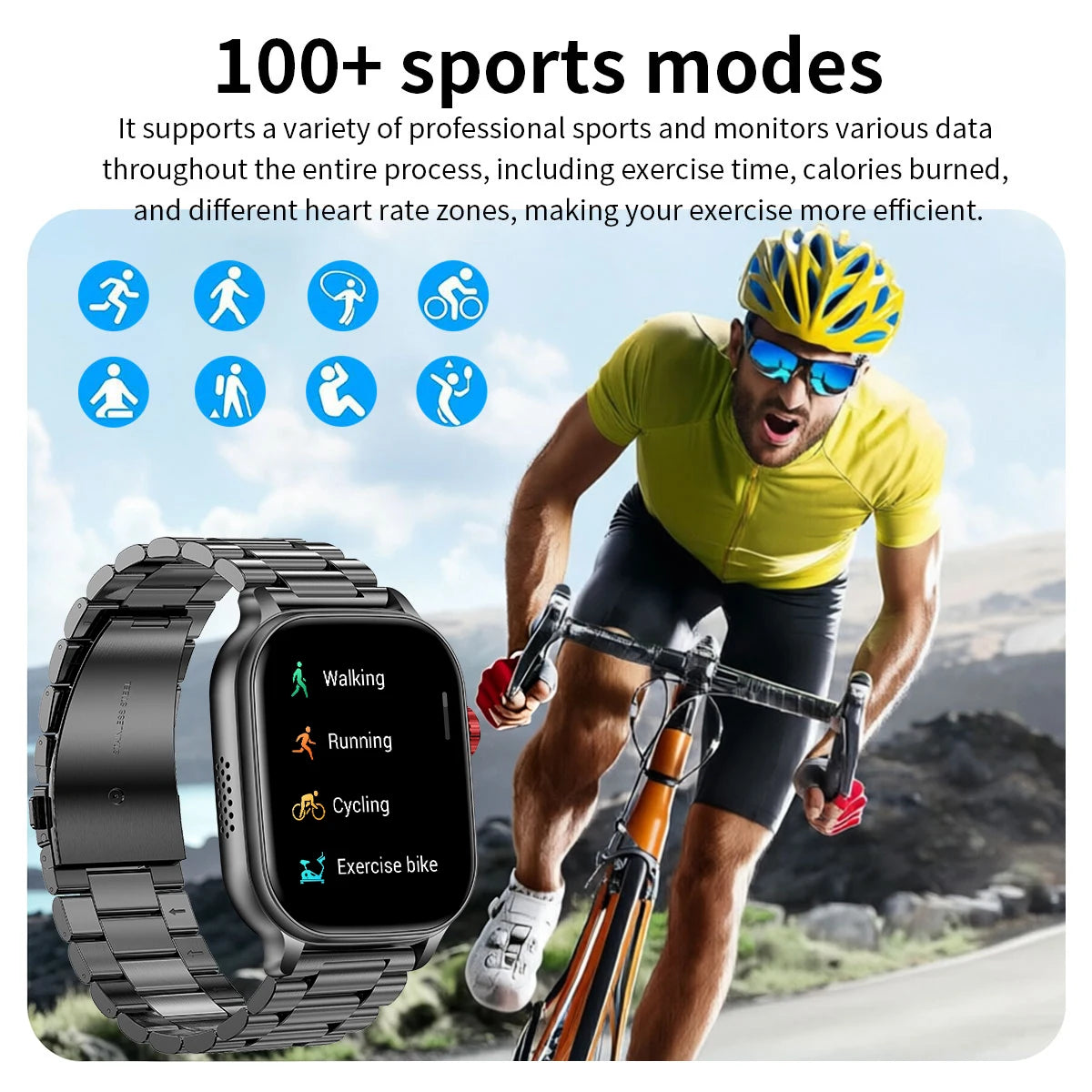 LIGE New Built-in 1400mAh Super Large Battery Smart Watch