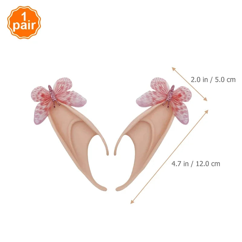 Latex Elf False Ears Fairy Angel Butterfly Ears