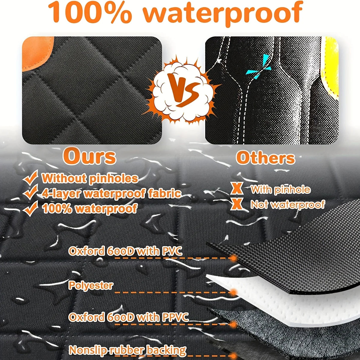 Dog Car Seat Cover for Pets Seat Cover Hammock