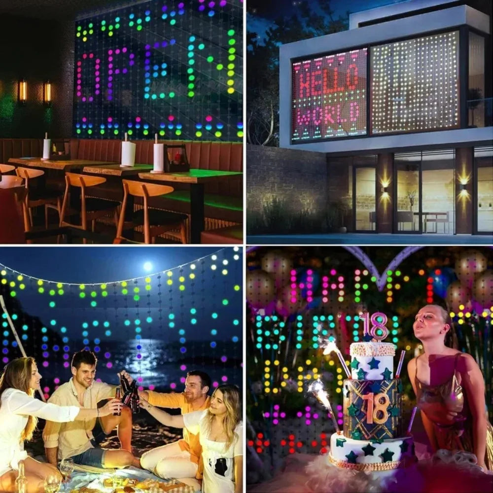 Christmas Decorations Lights Outdoor LED Curtain Fairy Lamp