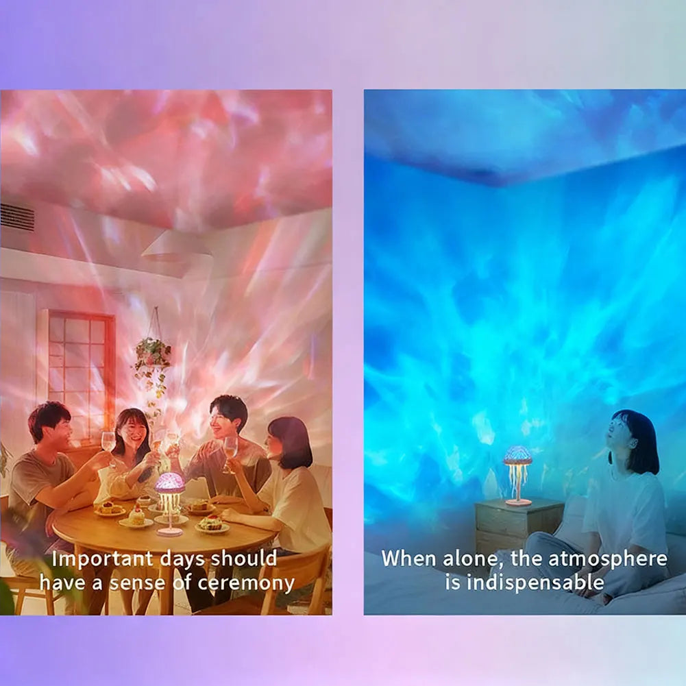 Jellyfishes Ocean Waves Projector Light With Remote