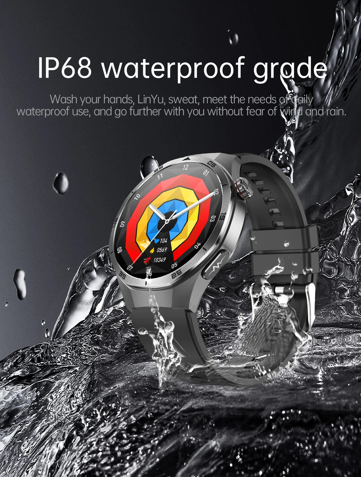New Nursing Grade ECG+PPG Smart Watch Health Analysis