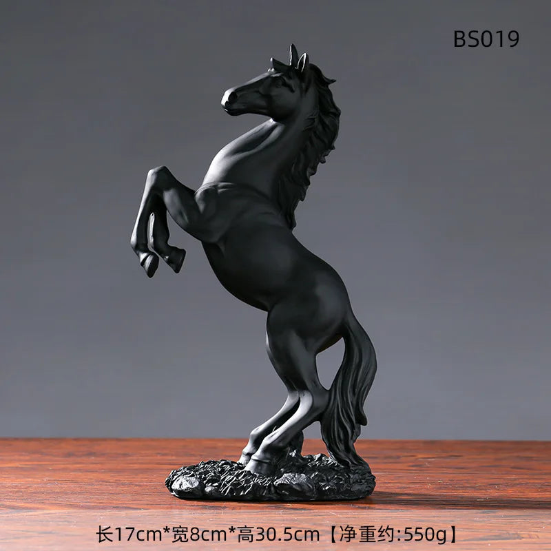Home Resin Victory Horse Statue Animal Figurines