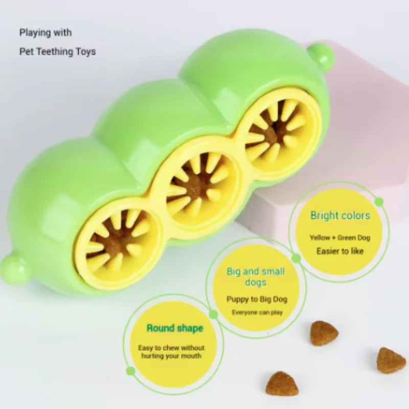 New Dog Treat Dispensing Toy Pea Puzzle Slow Feeder
