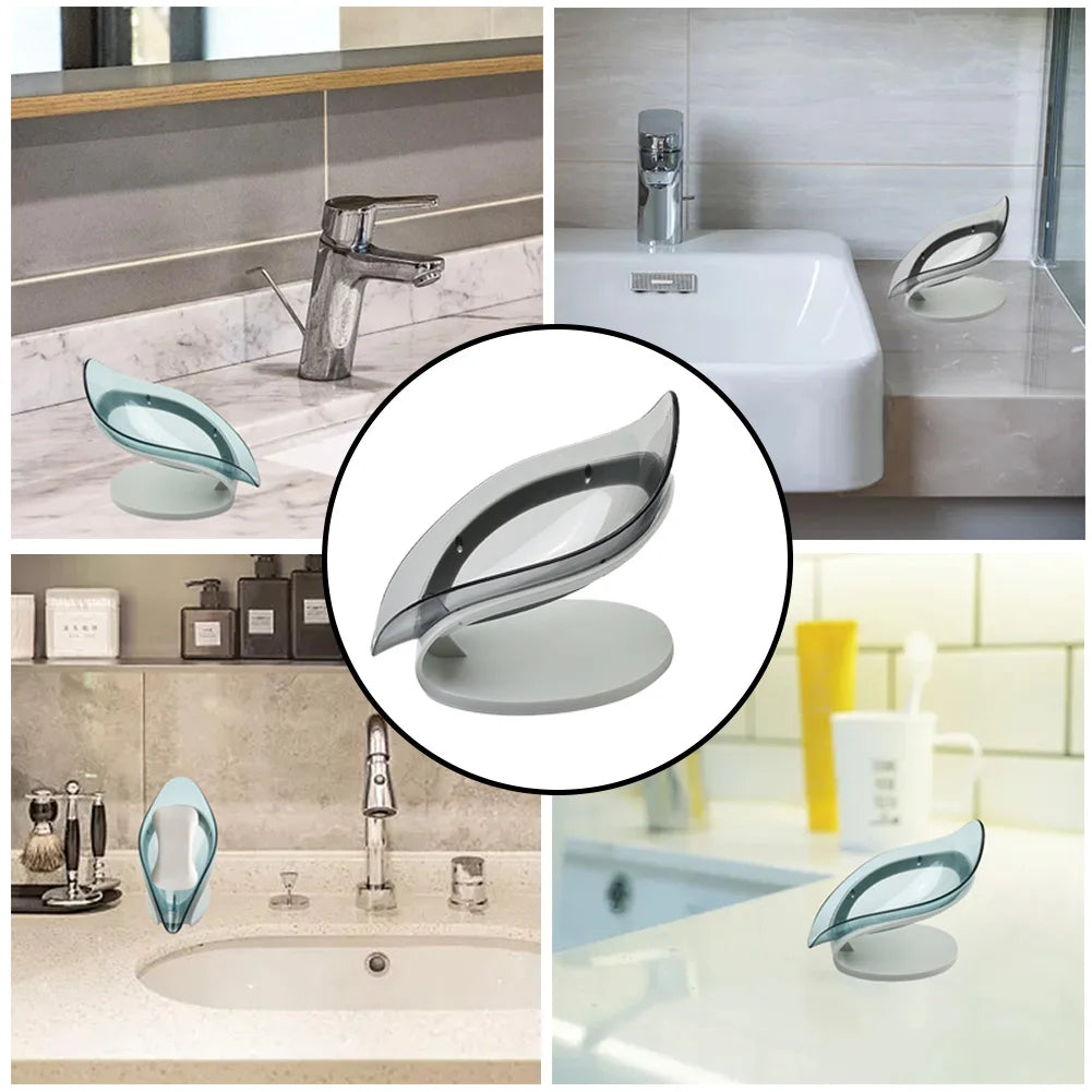 Suction Cup Soap Dish Box For Bathroom Shower Soap Holder