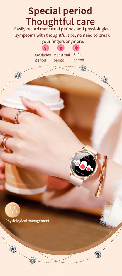 New Smart Watch For Women Gift 1.32 Inch Full Touch Screen