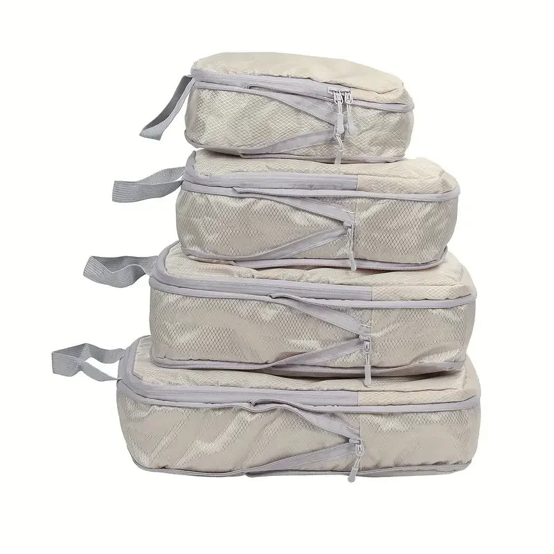 Travel Compression Packing Cubes Suitcase  Organizer Set