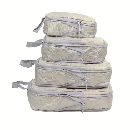 Travel Compression Packing Cubes Suitcase  Organizer Set
