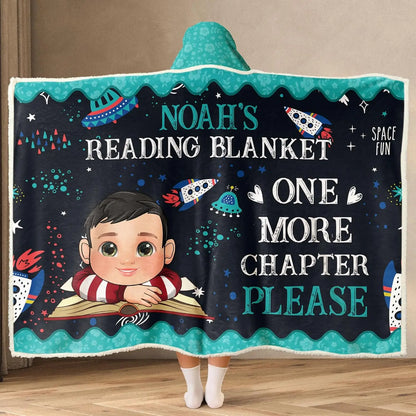 Personalized Wearable Hooded Blanket, Book Lovers Gifts