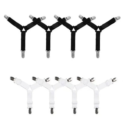 Bed Sheet Fasteners Adjustable Elastic Straps Mattress