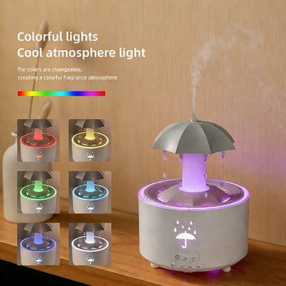 Ultra Quiet Raindrop Humidifier Aromatherapy Diffuser