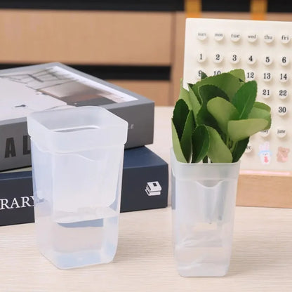 Transparent Flower Plant Pot Self Watering Planter