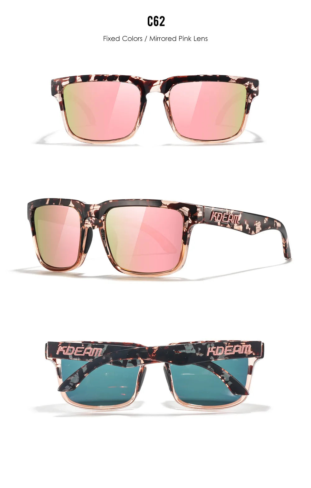 Kdeam Polarized Sunglasses for Men Women Eyewear