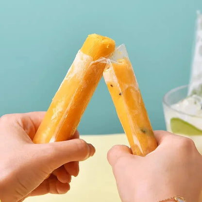 Disposable Ice Popsicle Mold Bags Clear Ice Block Packaging