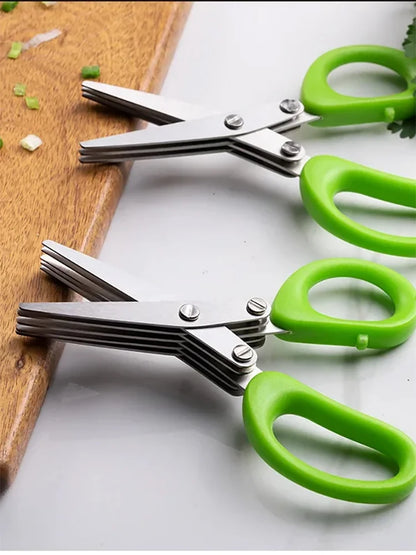 Multifunctional Scissors Stainless Steel 5 Layer Kitchen Scissors