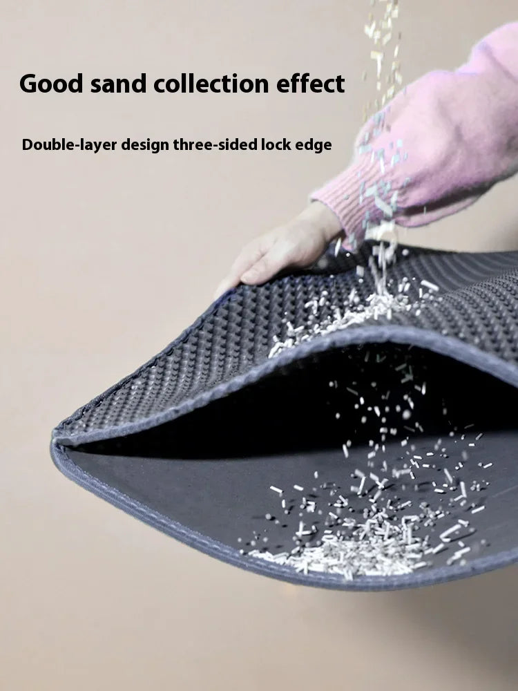 Large Cat Litter Mat Waterproof Double Layer Non Slip