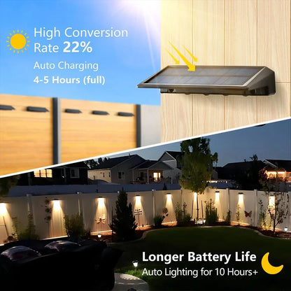 1-4pcs Solar Wall Light Outdoor Waterproof Solar Light