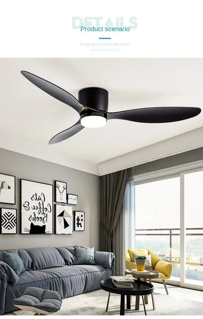 Modern LED Ceiling Fan Lights, Low Floor Decorative Lights
