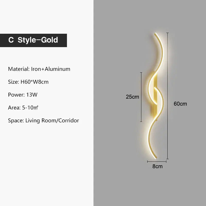 Indoor LED Wall Lights for Bedroom Bedside LED Wall Lamps