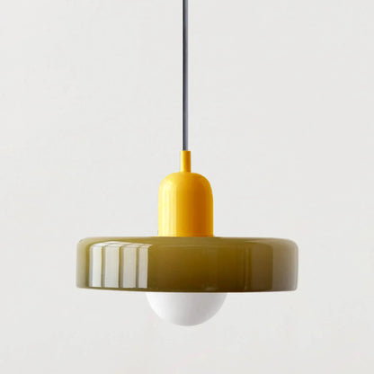 Nordic Retro Glass Pendant Lamps Indoor E27 LED Chandelier