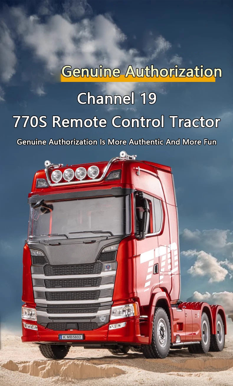 HUINA 1501 770S Alloy Tractor 19CH RC Truck 1/18 2.4G remote