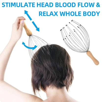Head Massager Head Scratching Octopus Scalp Massage