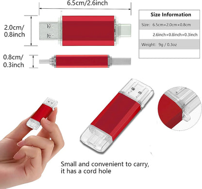2TB OTG USB Flash Drive USB 3.0 Type C Memory Stick