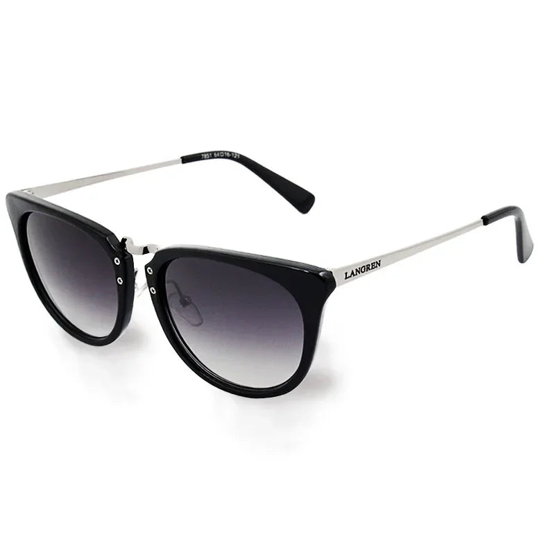 TAGION Fashion Unisex Cat Eye Plastic Frame Sunglasses