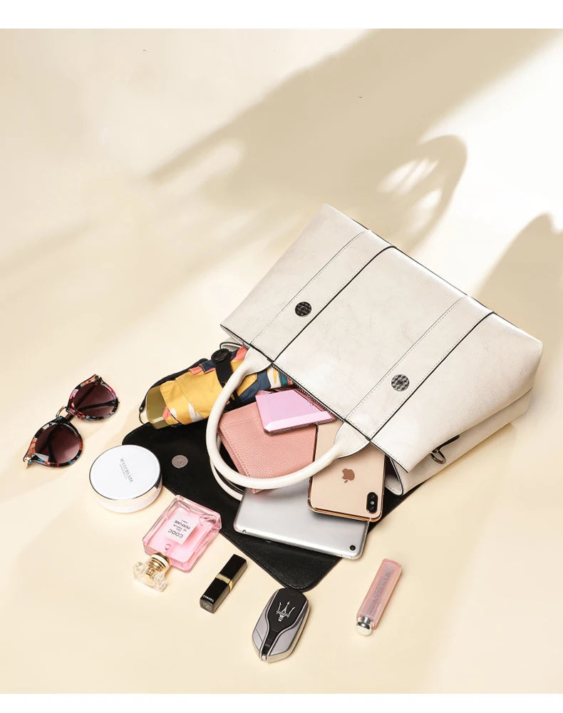 Women's Cowhide Genuine Leather Bag Crossbody Design