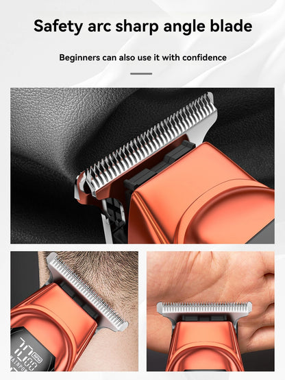 Stainless steel hairdresser electric push cut hair