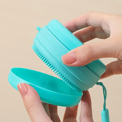 Multiuse Bath Brush Hanging Silicone Body Scrubber