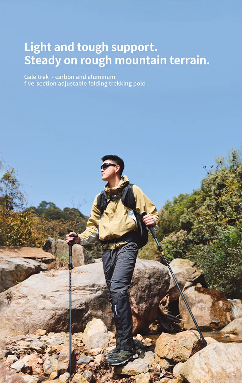 Climbing Sticks Ultralight Outdoor Folding Trekking Poles