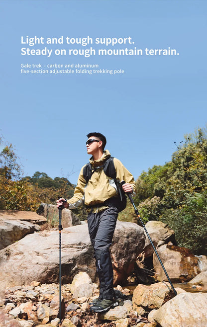 Climbing Sticks Ultralight Outdoor Folding Trekking Poles