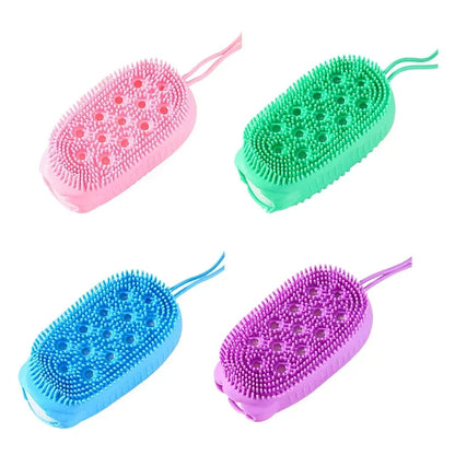 Double Side Silicone Bubble Bath Body Brush