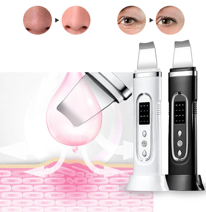 Ultrasonic Skin Scrubber Electric Facial Cleansing Pore